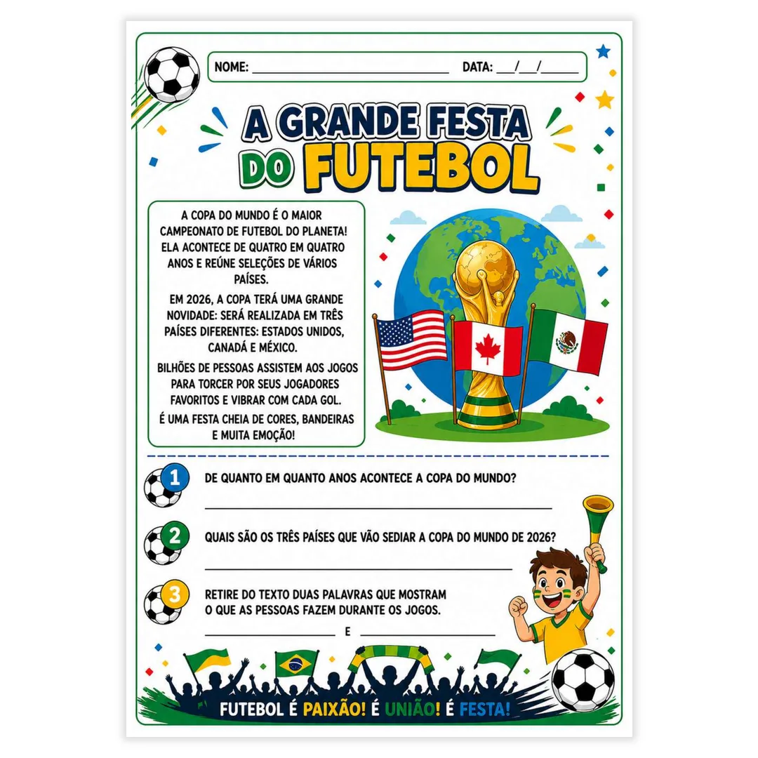 Copa do Mundo 2026 3° Ano - imagem 1