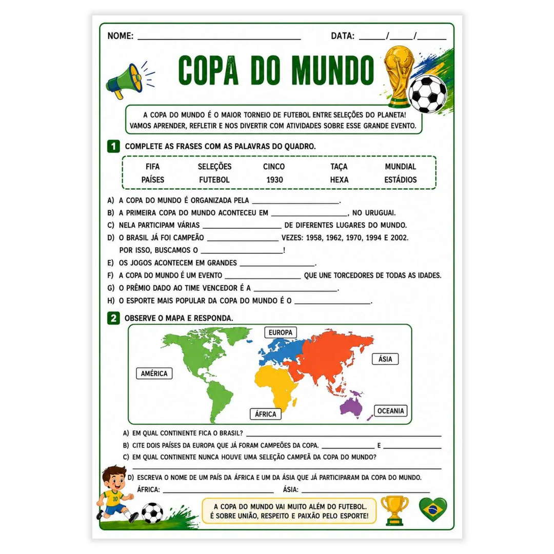 Copa do Mundo 2026 4° Ano - imagem 1
