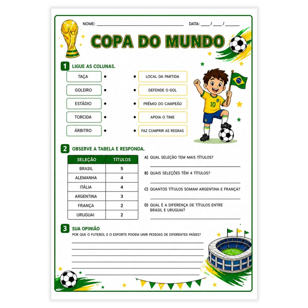 Copa do Mundo 2026 4° Ano - imagem 2