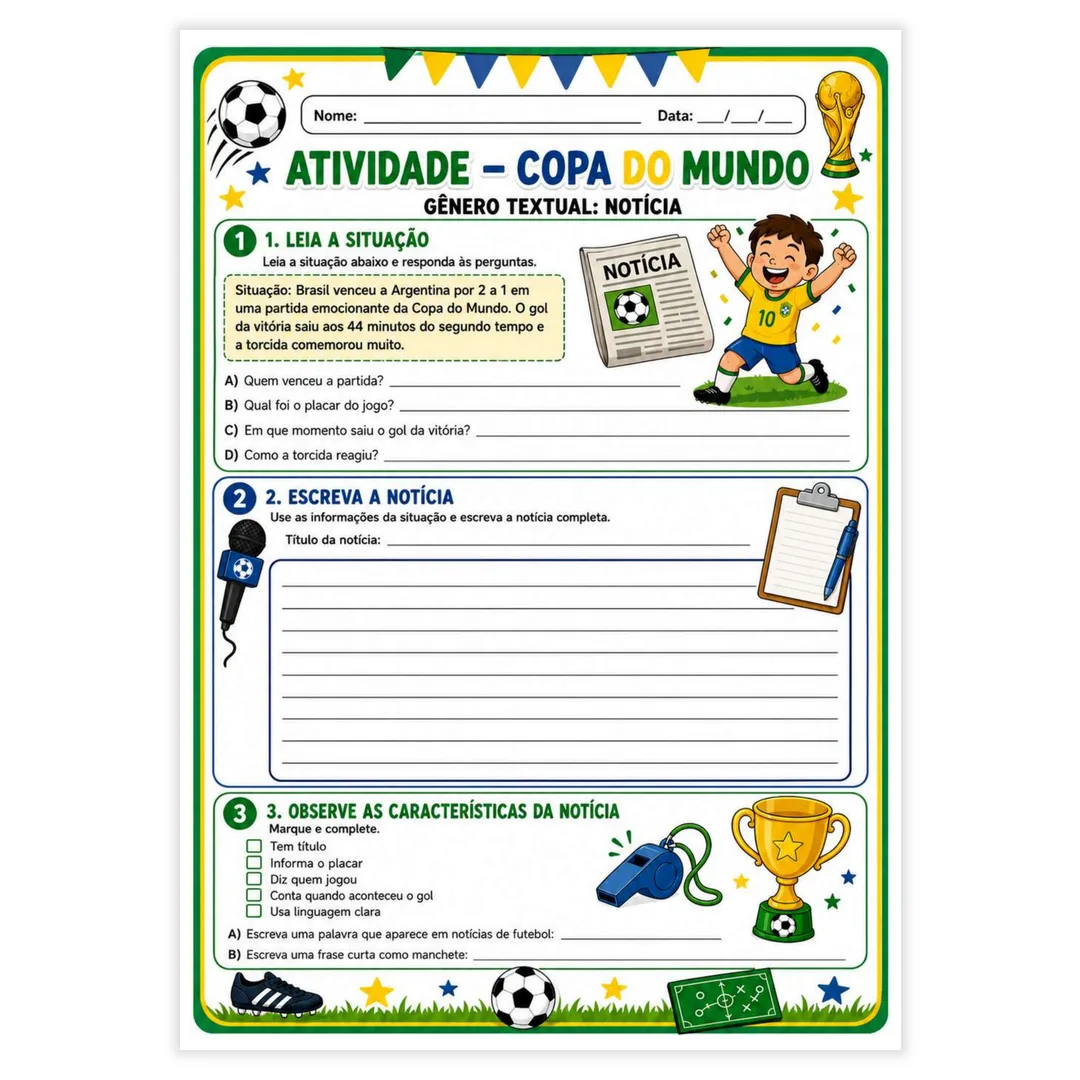 Copa do Mundo 2026 5° Ano - imagem 3
