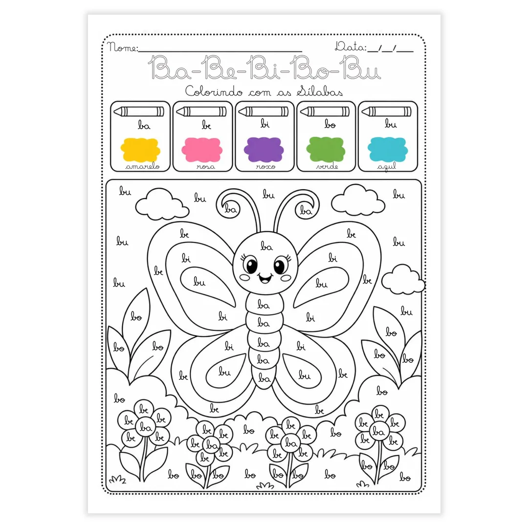 Colorindo com as Sílabas Cursivas - imagem 10