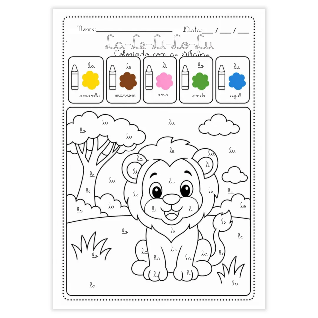 Colorindo com as Sílabas Cursivas - imagem 16